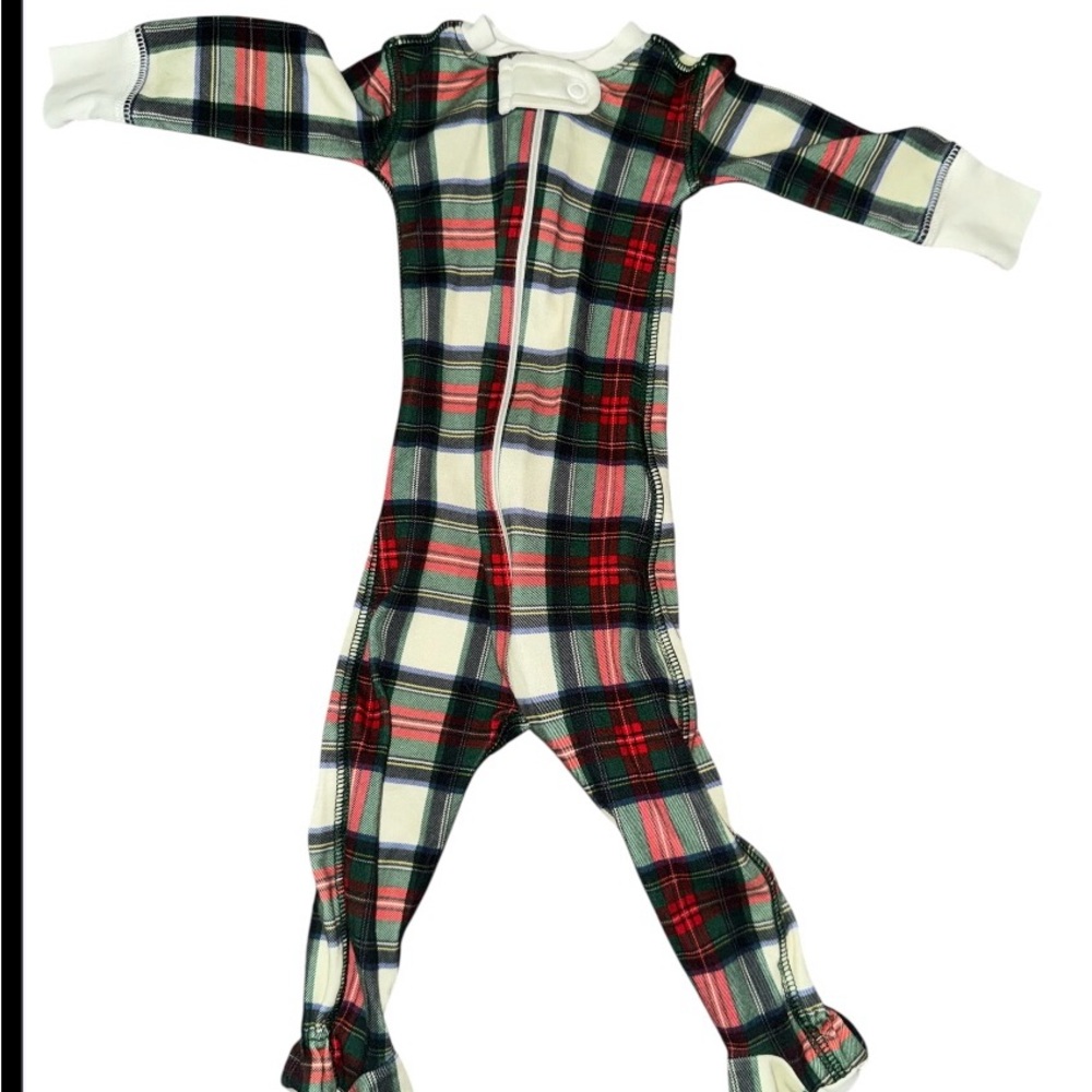 NWOT The Beaufort Bonnet Company Plaid Baby Outfit